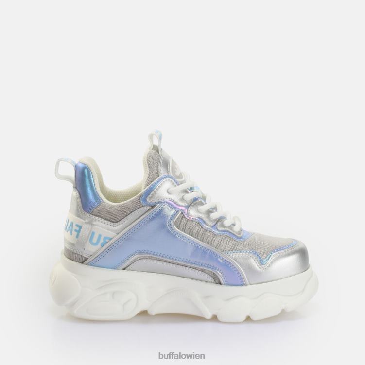 bei Buffalo CLD Chai Sneaker Low vegan Silber Blau 0FX48767 |Turnschuhe
