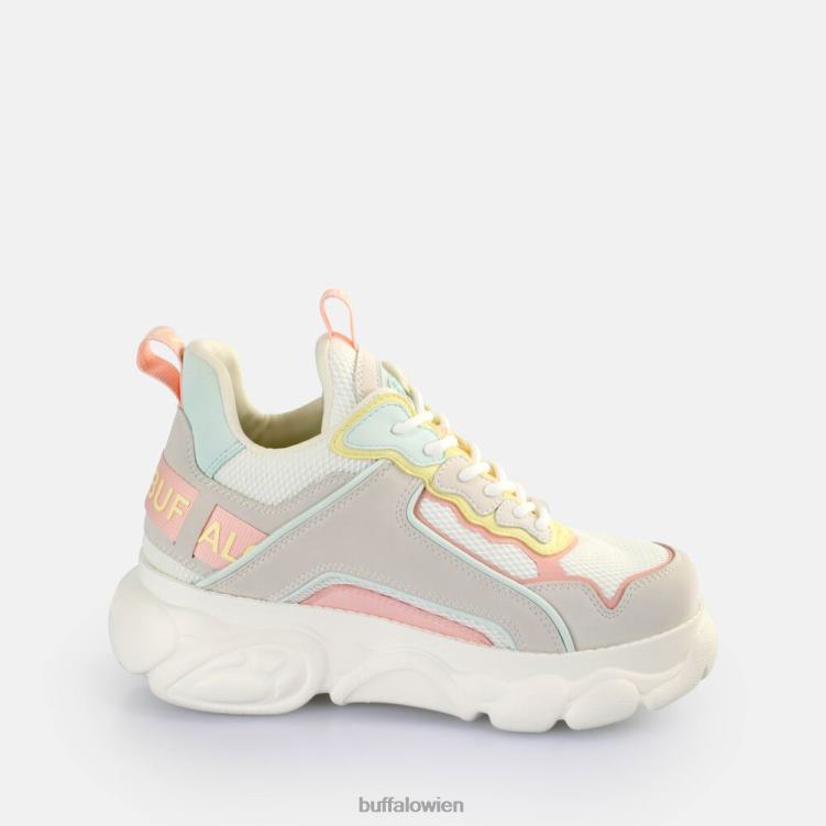 bei Buffalo CLD Chai Sneakers Low vegan creme/rosa/mintgrün 0FX4872 |Turnschuhe