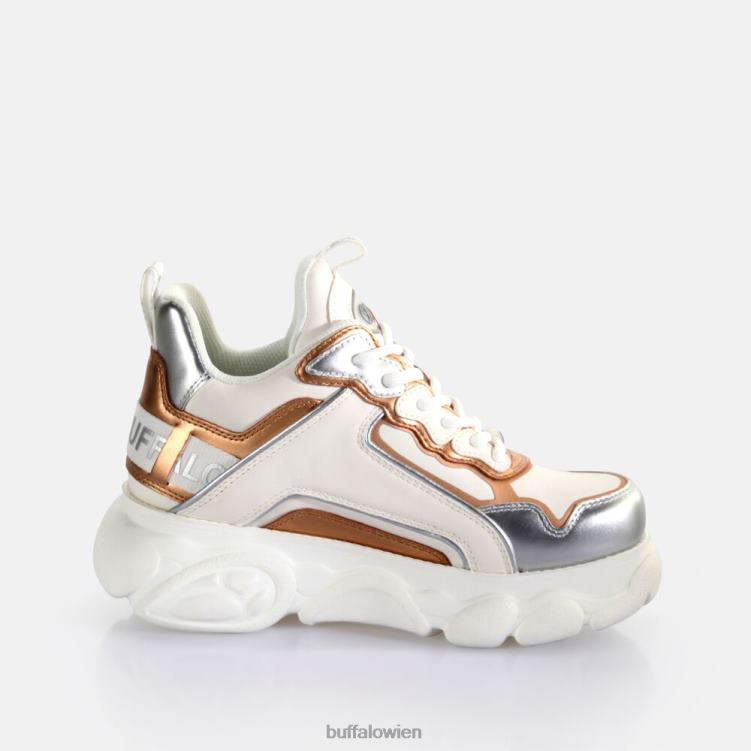 bei Buffalo CLD Chai Trainer Low vegan weiß/silber/gold 0FX4877 |Turnschuhe