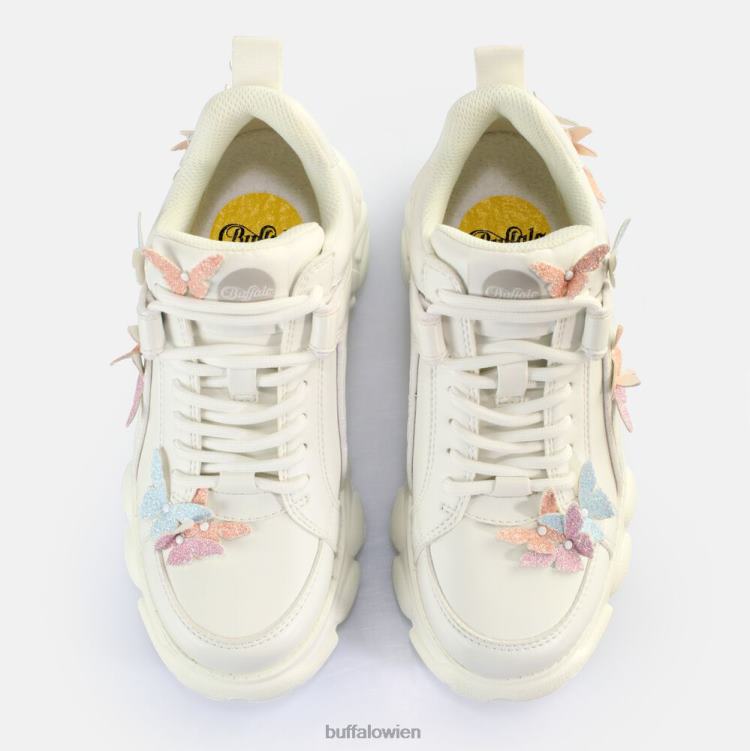 bei Buffalo CLD Corin Butterflys Sneakers Low vegan weiß-multi 0FX48142 |Turnschuhe
