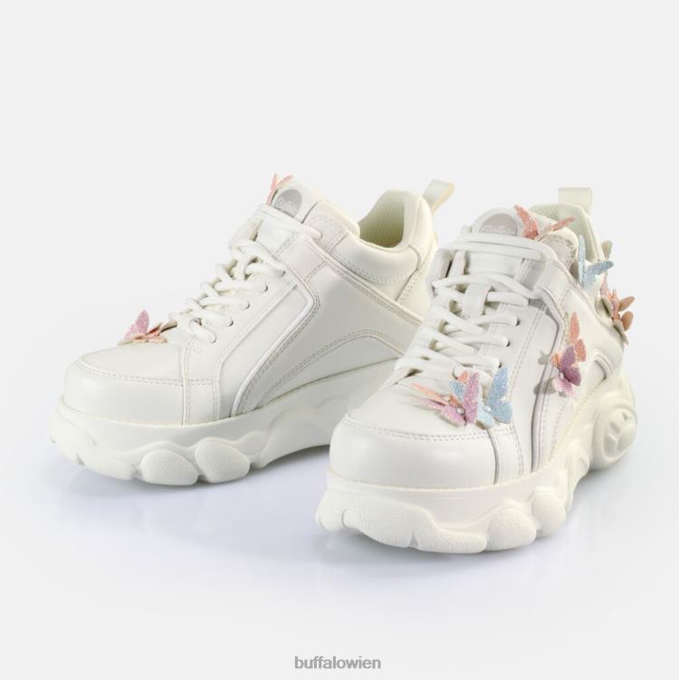 bei Buffalo CLD Corin Butterflys Sneakers Low vegan weiß-multi 0FX48142 |Turnschuhe