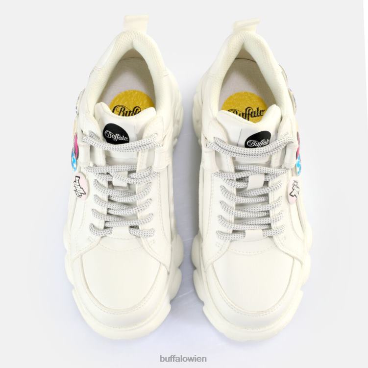bei Buffalo CLD Corin Button Sneakers Low vegan Weiss 0FX48143 |Turnschuhe