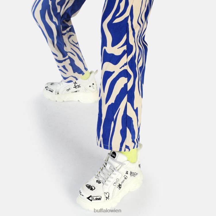 bei Buffalo CLD Corin Sneaker Low vegan Graffiti-Doodle 0FX48756 |Turnschuhe