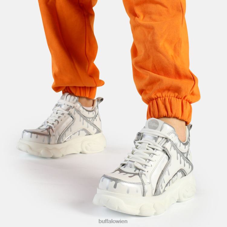 bei Buffalo CLD Corin Sneaker Low vegan Weißsilber 0FX48757 |Turnschuhe