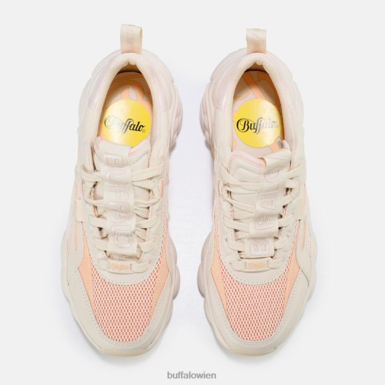 bei Buffalo CLD Run Boom Sneaker vegan Beige mit Pfirsich 0FX48621 |Turnschuhe
