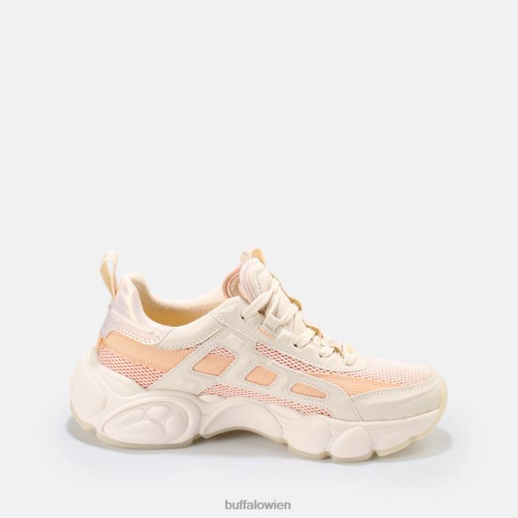 bei Buffalo CLD Run Boom Sneaker vegan Beige mit Pfirsich 0FX48621 |Turnschuhe