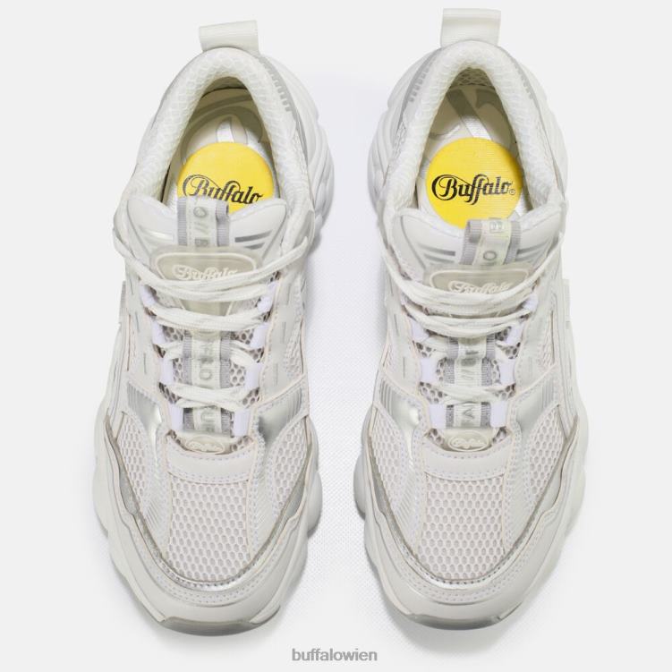 bei Buffalo CLD Run Jog Sneaker vegan weiß mit silber 0FX48236 |Turnschuhe
