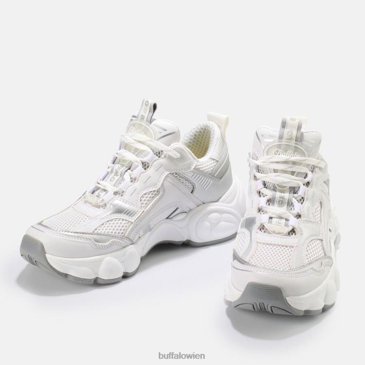bei Buffalo CLD Run Jog Sneaker vegan weiß mit silber 0FX48236 |Turnschuhe