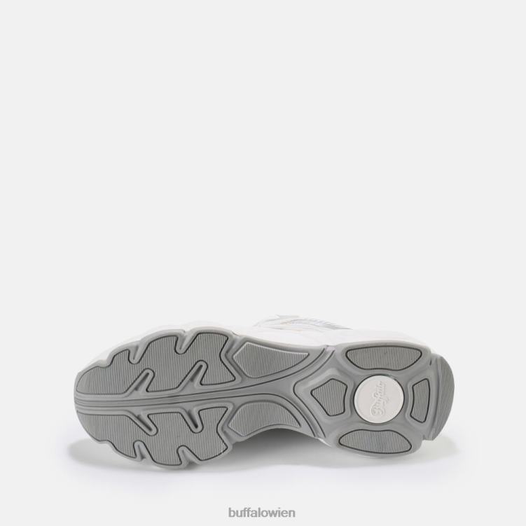 bei Buffalo CLD Run Jog Sneaker vegan weiß mit silber 0FX48236 |Turnschuhe