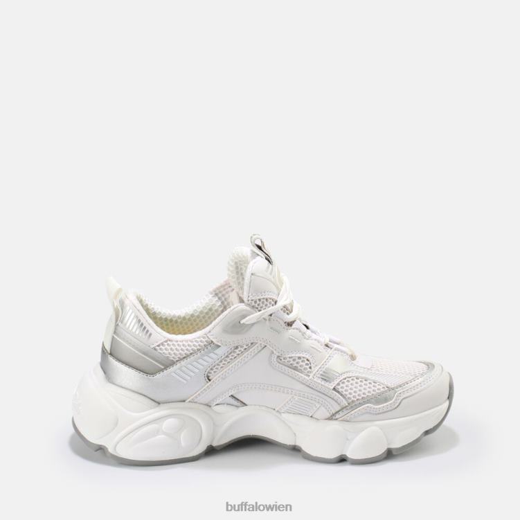 bei Buffalo CLD Run Jog Sneaker vegan weiß mit silber 0FX48236 |Turnschuhe