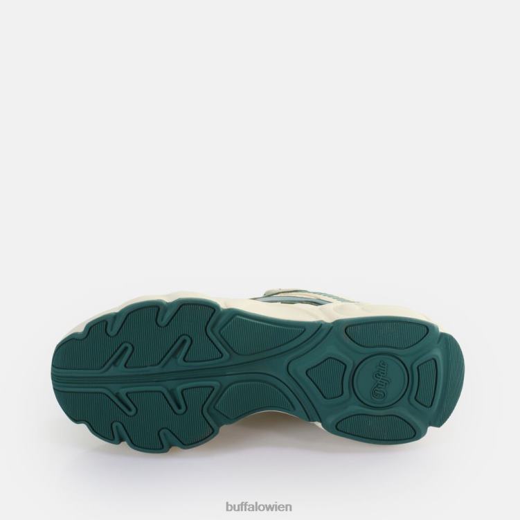 bei Buffalo CLD Run Jog Sneakers Low vegan creme/grün 0FX48912 |Turnschuhe