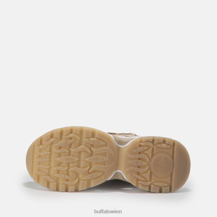 bei Buffalo Niedrige, vegane Triplet Hollow-Sneaker Beige 0FX48123 |Turnschuhe