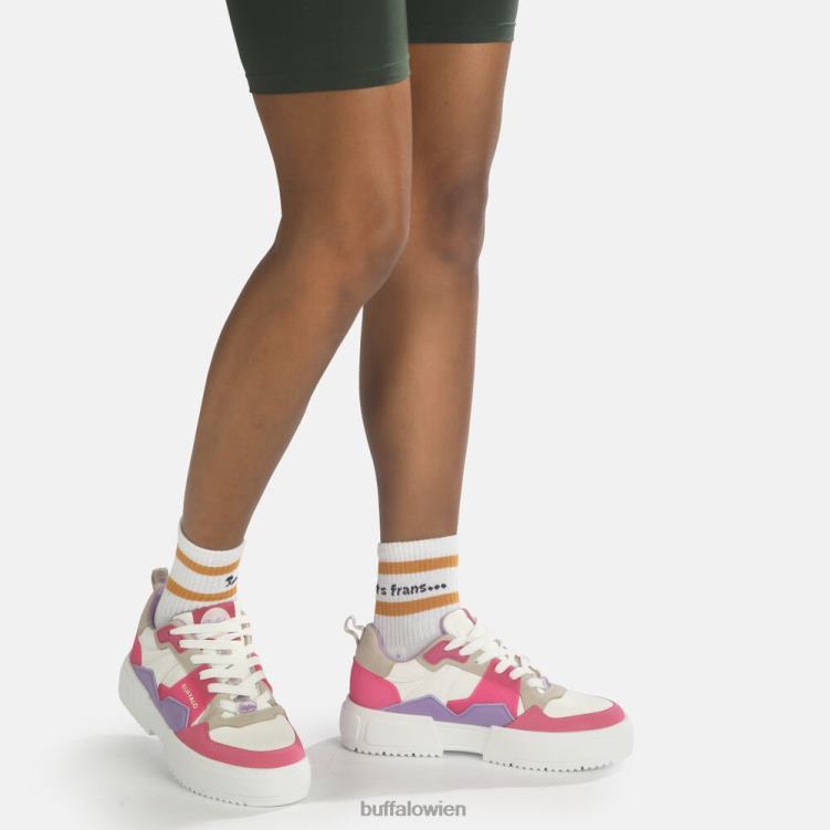 bei Buffalo RSE V2 Low vegane Sneaker weiß/lila/rosa 0FX48516 |Turnschuhe