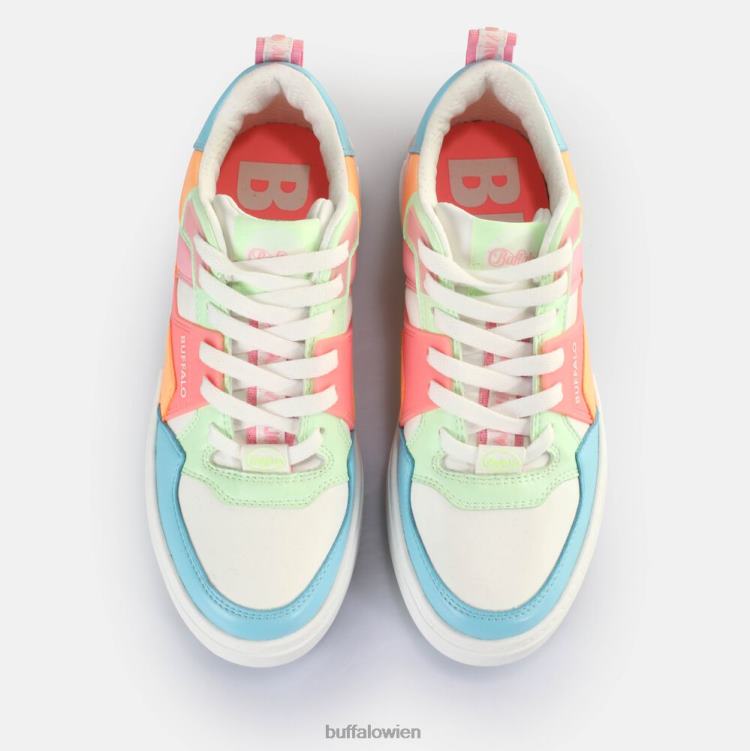 bei Buffalo RSE V2 Sneaker Low vegan Weiß/Neon-Multi 0FX4857 |Turnschuhe
