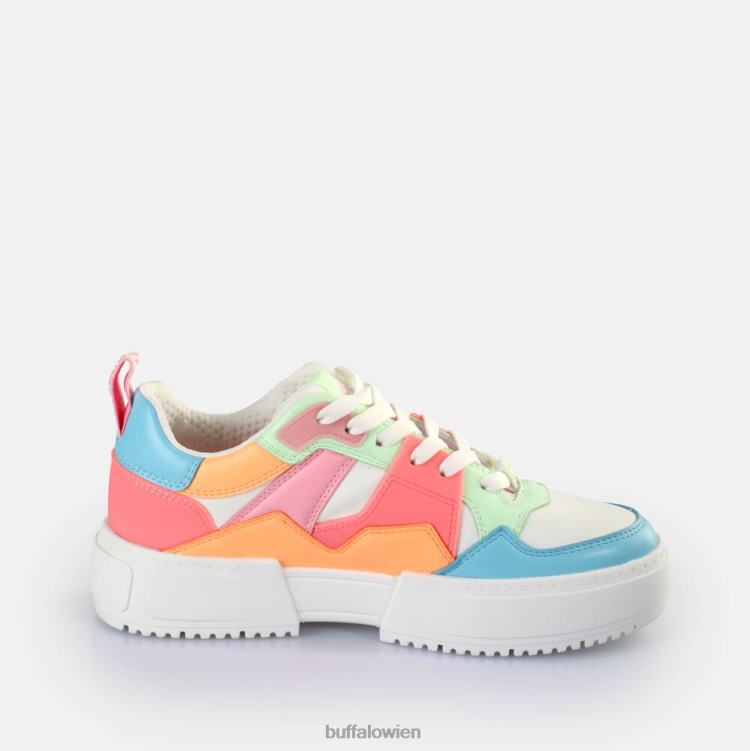 bei Buffalo RSE V2 Sneaker Low vegan Weiß/Neon-Multi 0FX4857 |Turnschuhe