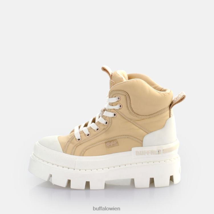 bei Buffalo Raven Laceup Mid Sneaker High vegan Creme 0FX48655 |Turnschuhe