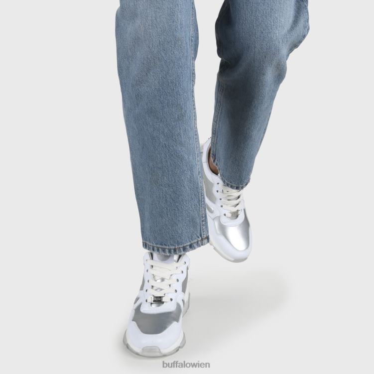 bei Buffalo Teigweiche vegane Sneaker Weißsilber 0FX48864 |Turnschuhe