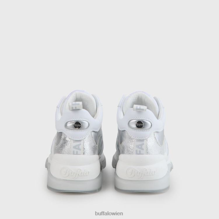 bei Buffalo Teigweiche vegane Sneaker Weißsilber 0FX48864 |Turnschuhe