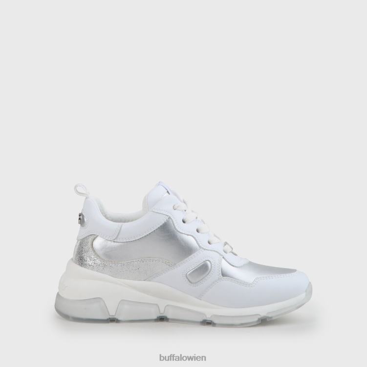 bei Buffalo Teigweiche vegane Sneaker Weißsilber 0FX48864 |Turnschuhe