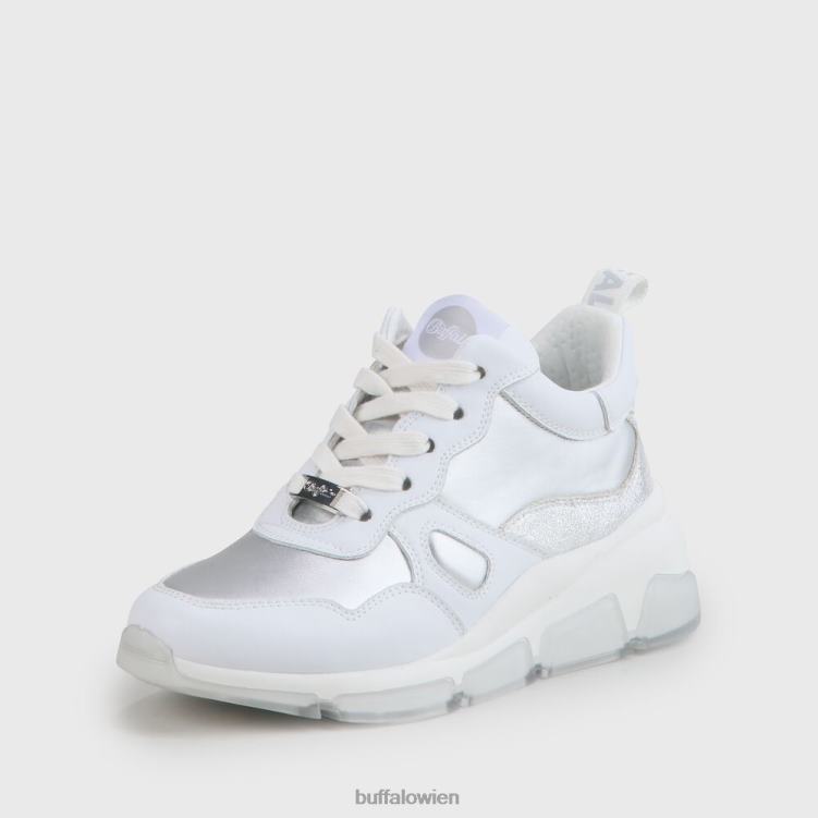bei Buffalo Teigweiche vegane Sneaker Weißsilber 0FX48864 |Turnschuhe