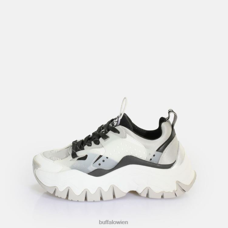 bei Buffalo Trail One Sneaker Low vegan Silber schwarz 0FX48380 |Turnschuhe