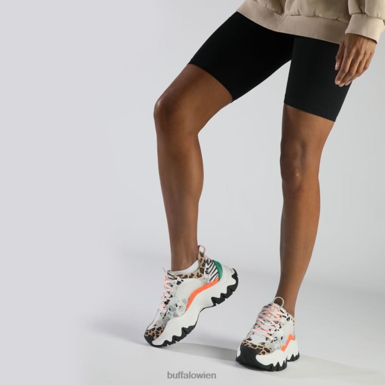 bei Buffalo Trail One Sneakers Low vegan weiße Tiermischung 0FX481 |Turnschuhe