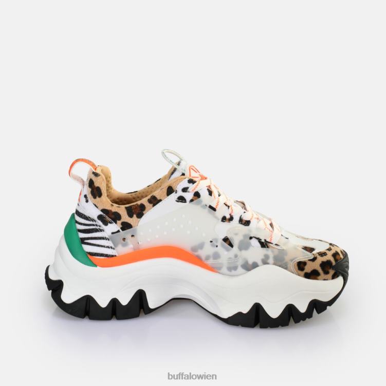 bei Buffalo Trail One Sneakers Low vegan weiße Tiermischung 0FX481 |Turnschuhe