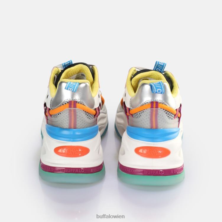 bei Buffalo Triplet Hollow Sneaker Low vegan silber/lila 0FX48126 |Turnschuhe