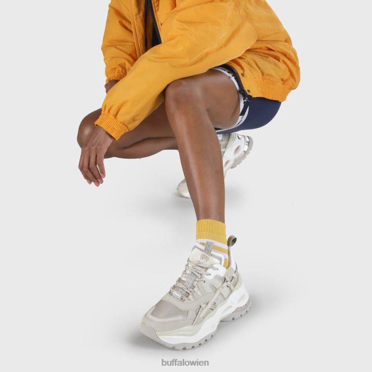 bei Buffalo Triplet Hollow Sneaker vegan Creme 0FX48122 |Turnschuhe