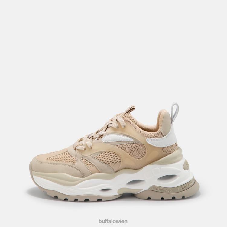 bei Buffalo Triplet M Sneaker Low vegan Beige und Weiß 0FX48657 |Turnschuhe
