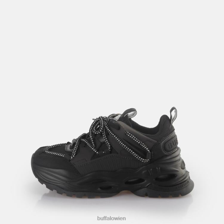bei Buffalo Triplet-Spitzen-Sneaker niedrig, vegan Schwarz 0FX48745 |Turnschuhe