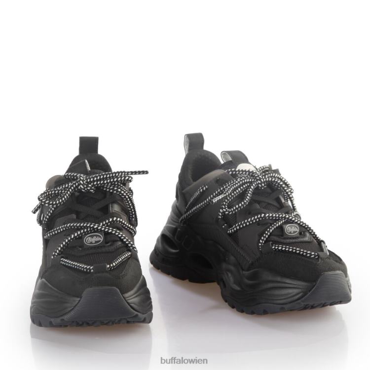 bei Buffalo Triplet-Spitzen-Sneaker niedrig, vegan Schwarz 0FX48745 |Turnschuhe