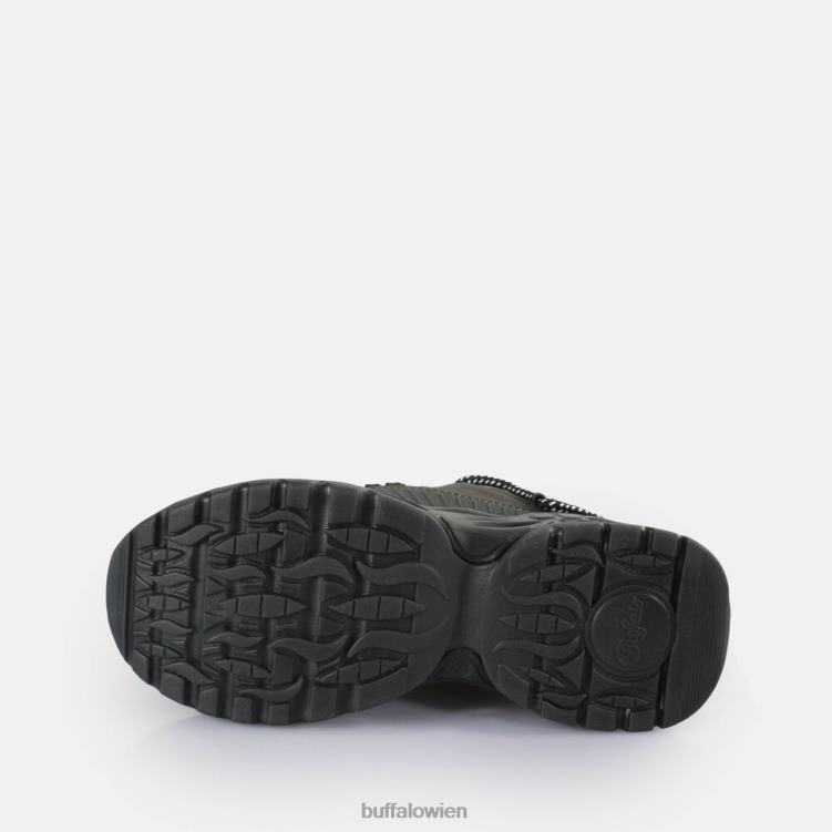 bei Buffalo Triplet-Spitzen-Sneaker niedrig, vegan Schwarz 0FX48745 |Turnschuhe