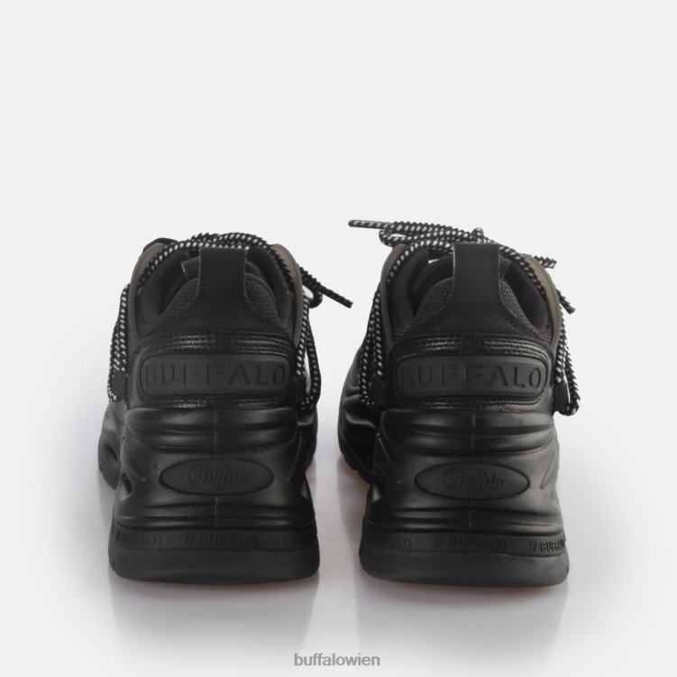 bei Buffalo Triplet-Spitzen-Sneaker niedrig, vegan Schwarz 0FX48745 |Turnschuhe