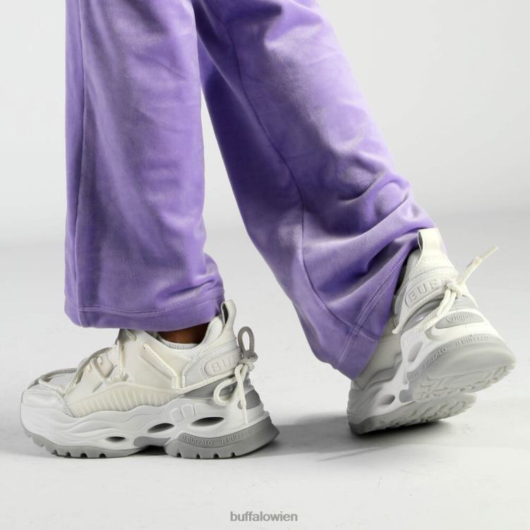 bei Buffalo Triplet-Spitzen-Sneaker niedrig, vegan Weißsilber 0FX48746 |Turnschuhe