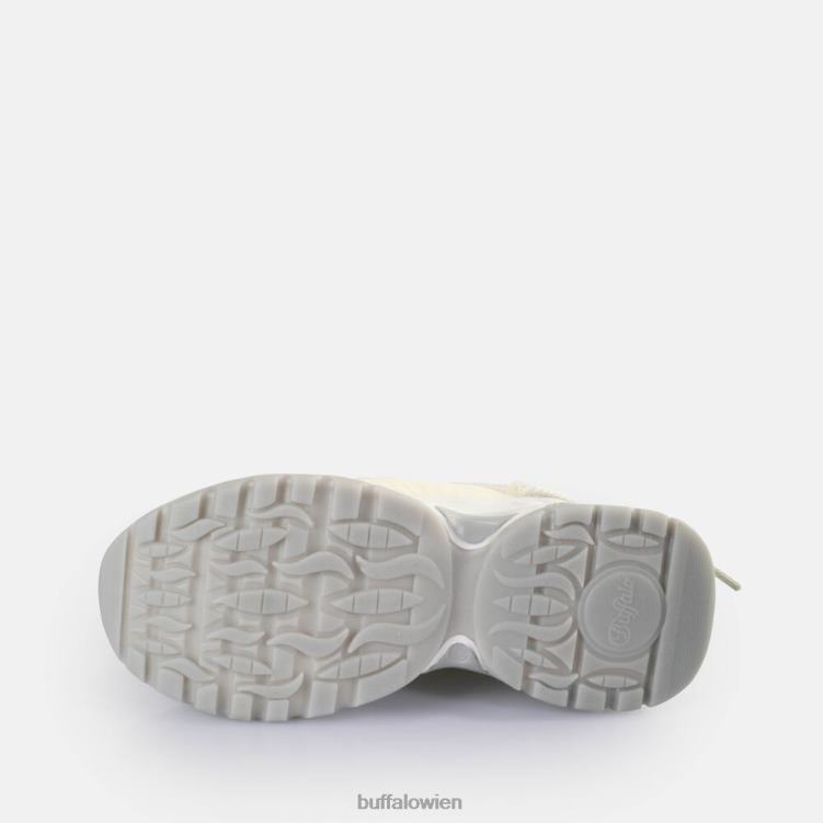 bei Buffalo Triplet-Spitzen-Sneaker niedrig, vegan Weißsilber 0FX48746 |Turnschuhe