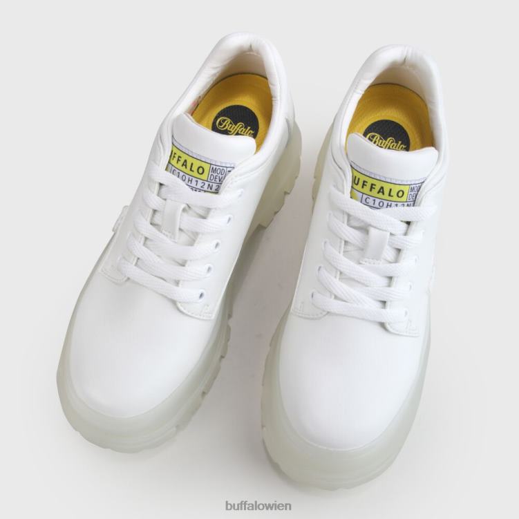 bei Buffalo aspha cls schnürschuh vegan Weiss 0FX48590 |Turnschuhe