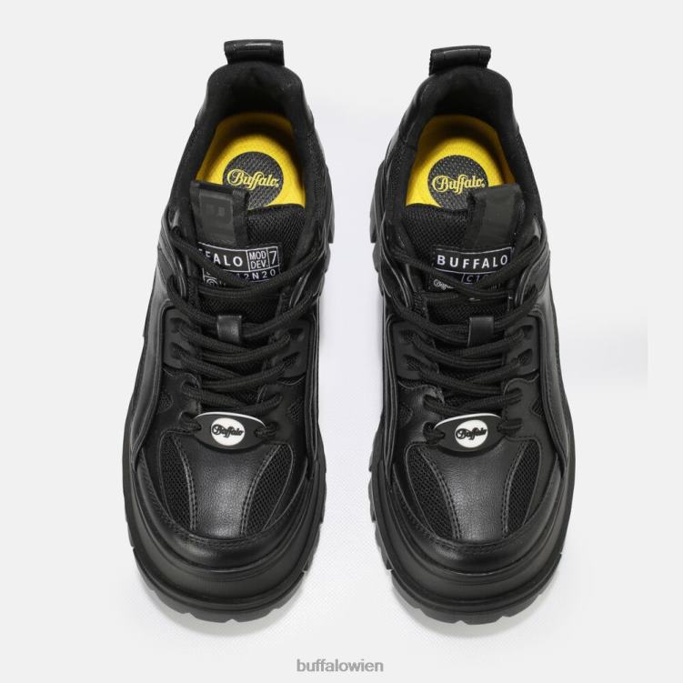 bei Buffalo aspha hyb Schnürschuh vegan Schwarz 0FX48818 |Turnschuhe