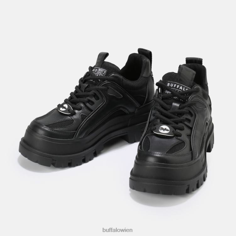 bei Buffalo aspha hyb Schnürschuh vegan Schwarz 0FX48818 |Turnschuhe