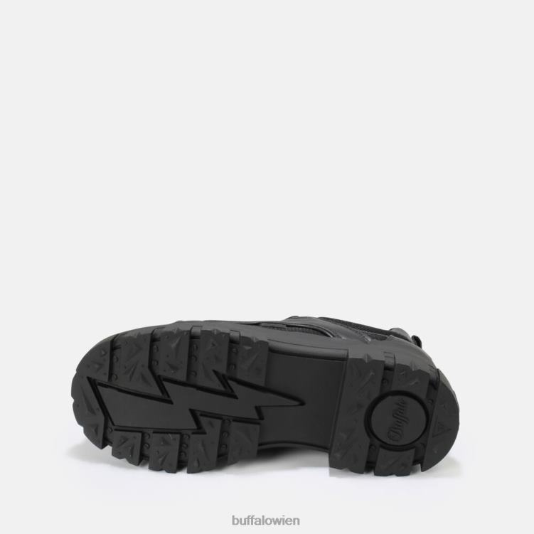 bei Buffalo aspha hyb Schnürschuh vegan Schwarz 0FX48818 |Turnschuhe