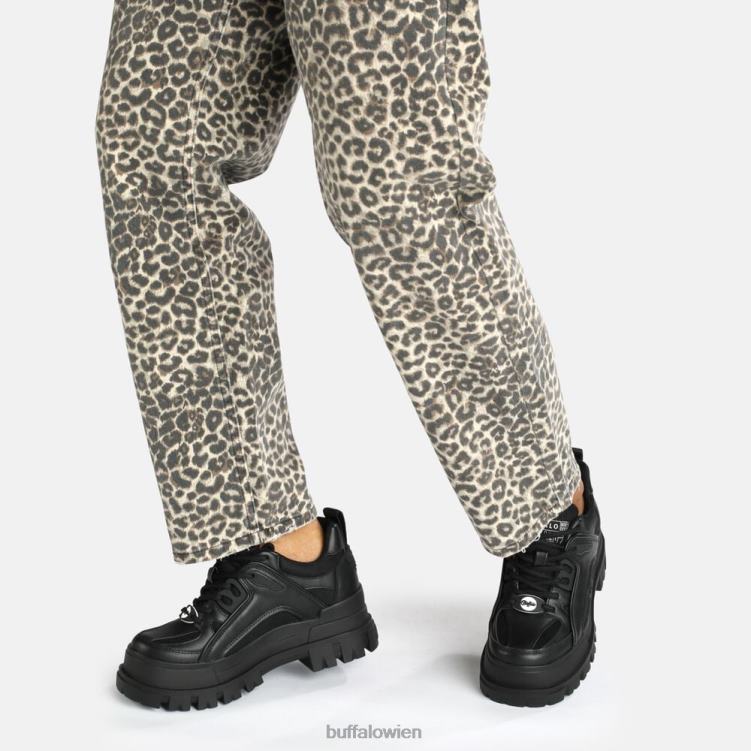 bei Buffalo aspha hyb veganes Nappa/Mesh Schwarz 0FX48417 |Turnschuhe