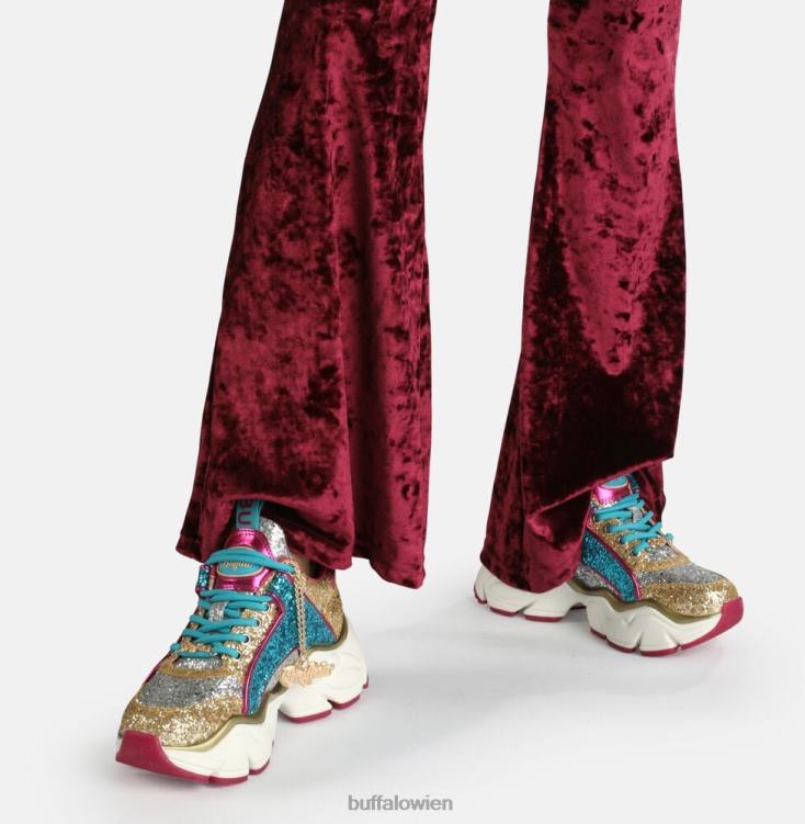 bei Buffalo binärer Glam-Sneaker vegan Silber 0FX48321 |Turnschuhe