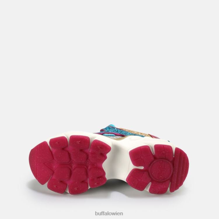 bei Buffalo binärer Glam-Sneaker vegan Silber 0FX48321 |Turnschuhe