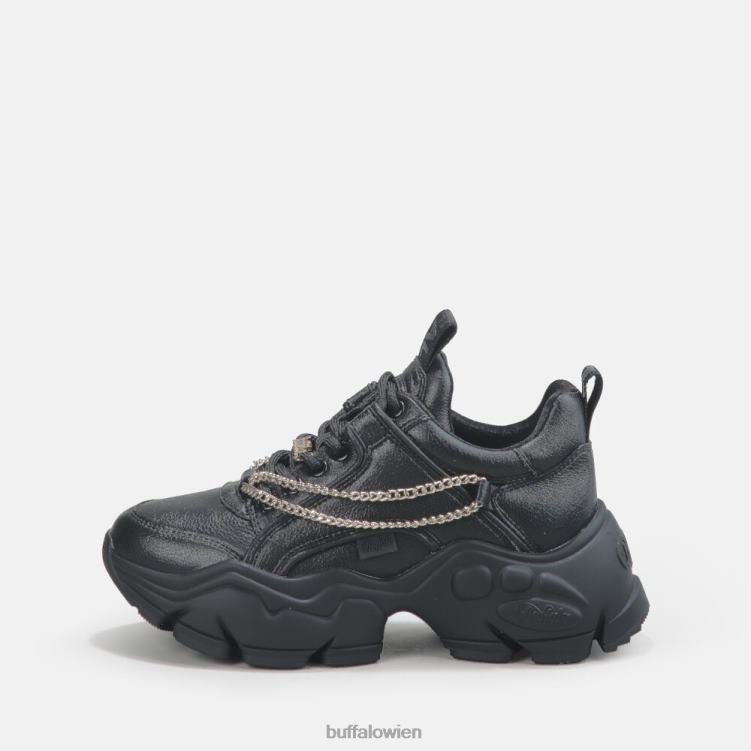 bei Buffalo binärer Kettentrainer niedrig vegan schwarz mit goldener Kette 0FX48347 |Turnschuhe