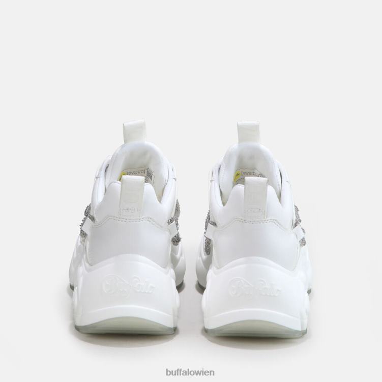 bei Buffalo binärer Kettentrainer niedrig vegan weiß mit silberner Kette 0FX48346 |Turnschuhe