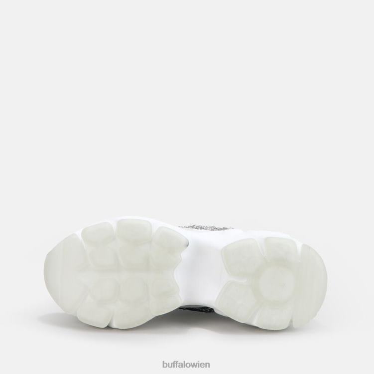 bei Buffalo binärer Kettentrainer niedrig vegan weiß mit silberner Kette 0FX48346 |Turnschuhe