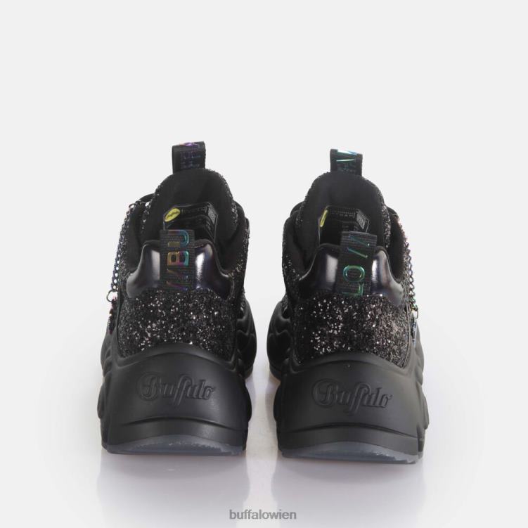 bei Buffalo binärer Trainer niedrig vegan Schwarz 0FX4824 |Turnschuhe