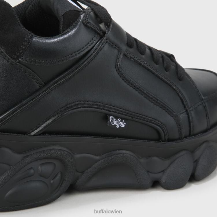 bei Buffalo cld corin veganes Nappaleder Schwarz 0FX48543 |Turnschuhe
