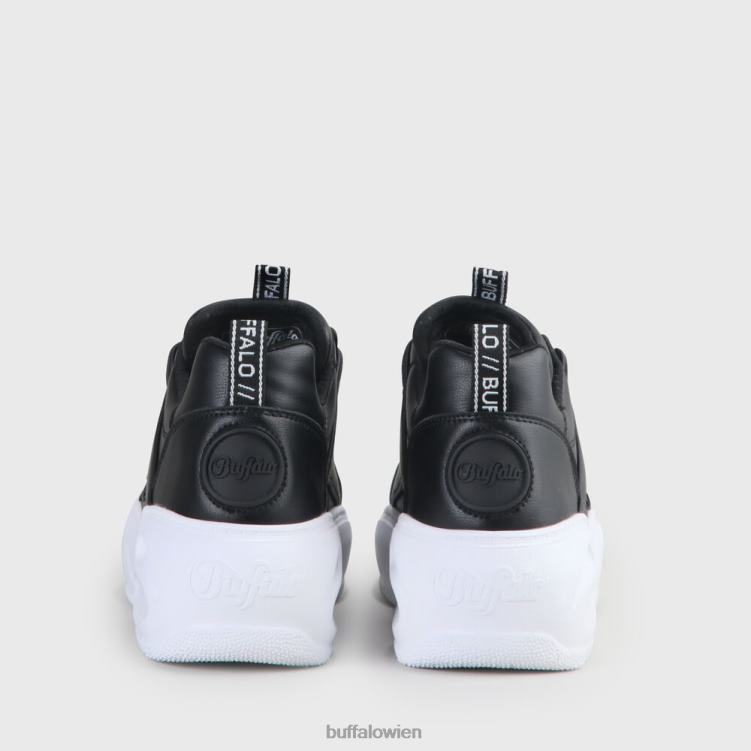 bei Buffalo flacher, schlichter Sneaker Schwarz 0FX48768 |Turnschuhe