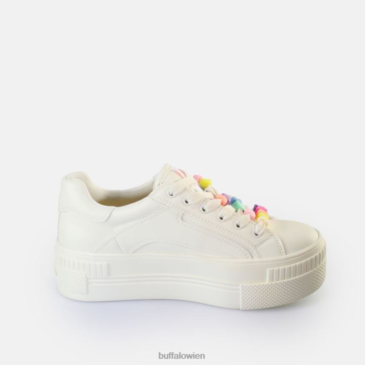 bei Buffalo gepaarte Candy Sneakers Low Vegan Weiss 0FX4831 |Turnschuhe